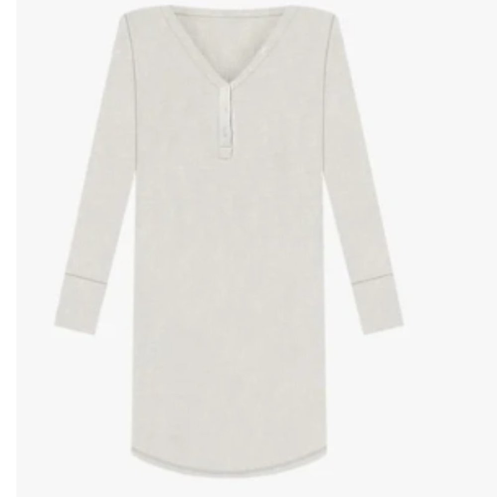 NWT Soma COZY WAFFLE Long-Sleeve Sleepshirt - Picture 6 of 6